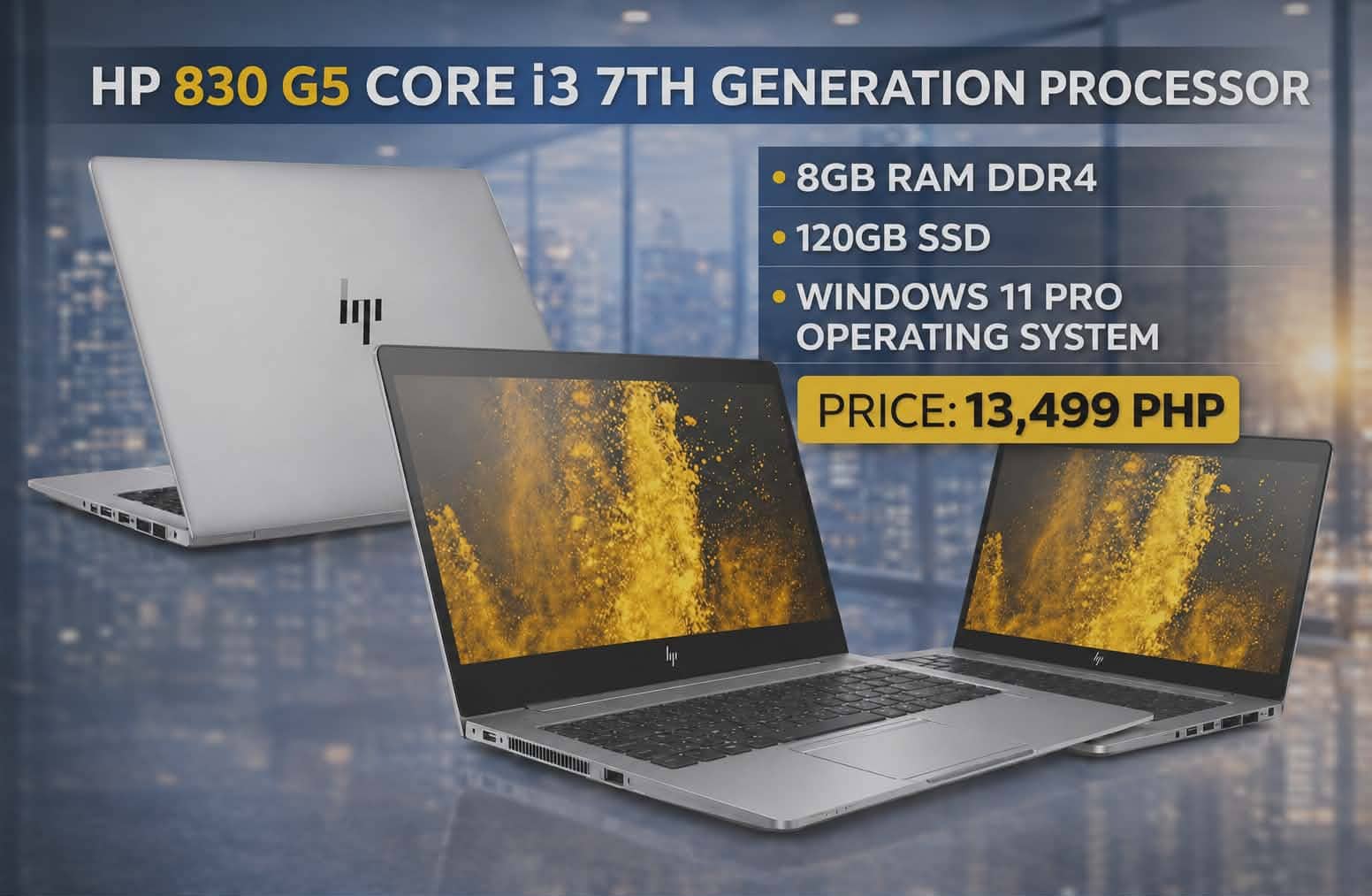 HP 830 Core i3 7th Generation Processor